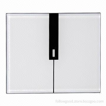 1-gang Touch Panel for Z-wave Smart Home System, Crystal Glass Piano Key Feature